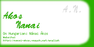 akos nanai business card